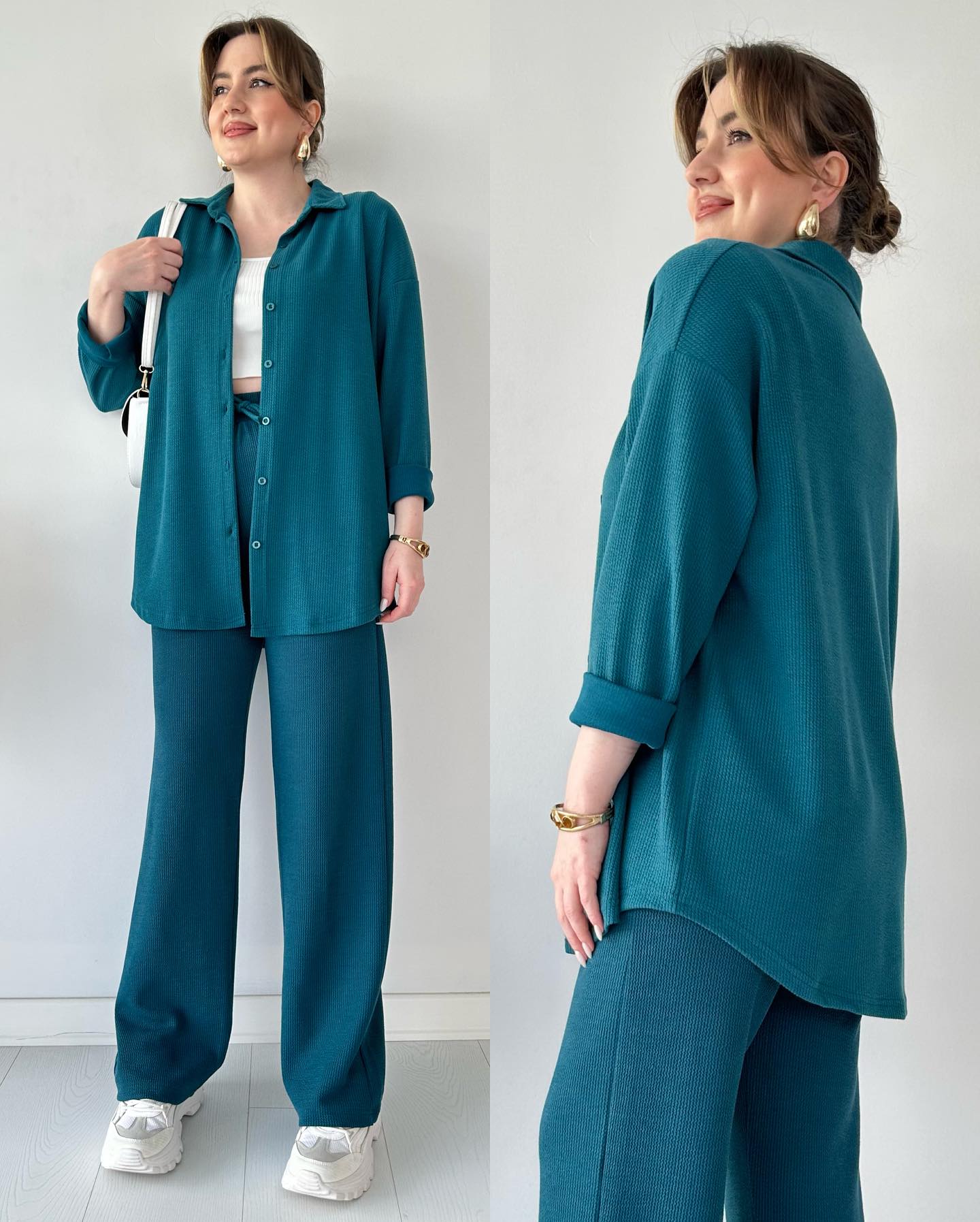 Button-Down Co-Ord Set