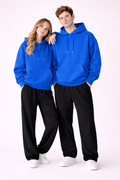 Essential Blue Hoodie & Black Trouser Set